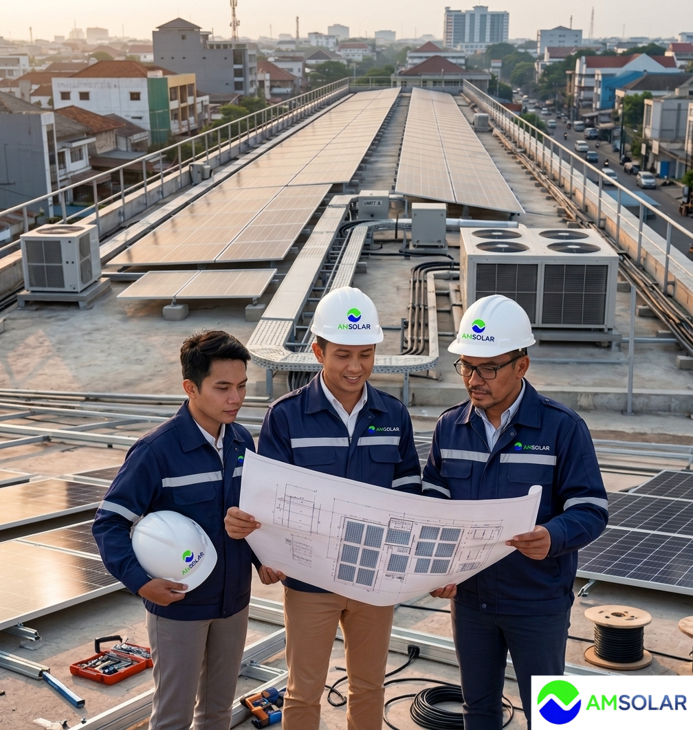Instalasi PLTS AMSOLAR